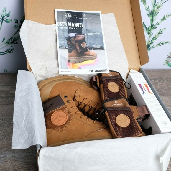 PALLADIUM SPORTCUFF THERMIC WP+ MAHOGANY NWT - Picture 6 of 7